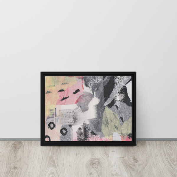 "High Above All Else" Multi-Media Abstract Print in Framed Canvas - Image 3