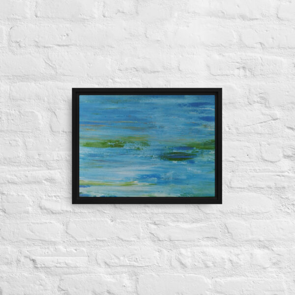 "The River" Abstract Print in Framed Canvas - Image 3