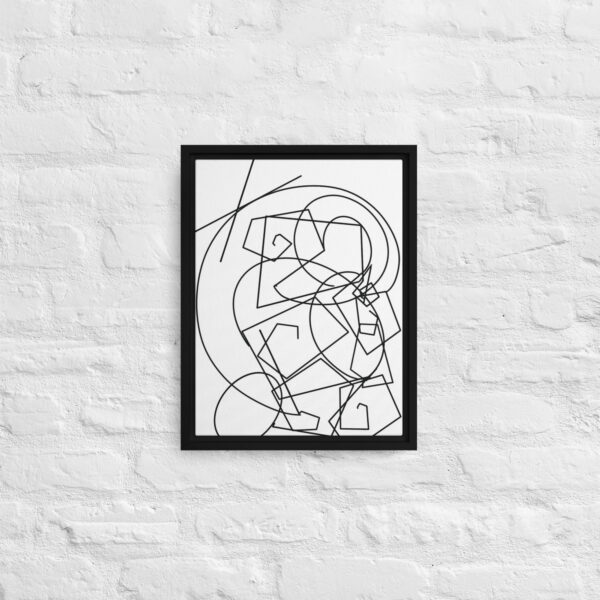 "Happiness" Print in Framed Canvas - Image 3