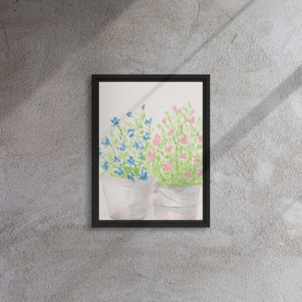 "Friday" Watercolor Print in Framed Canvas - Image 3