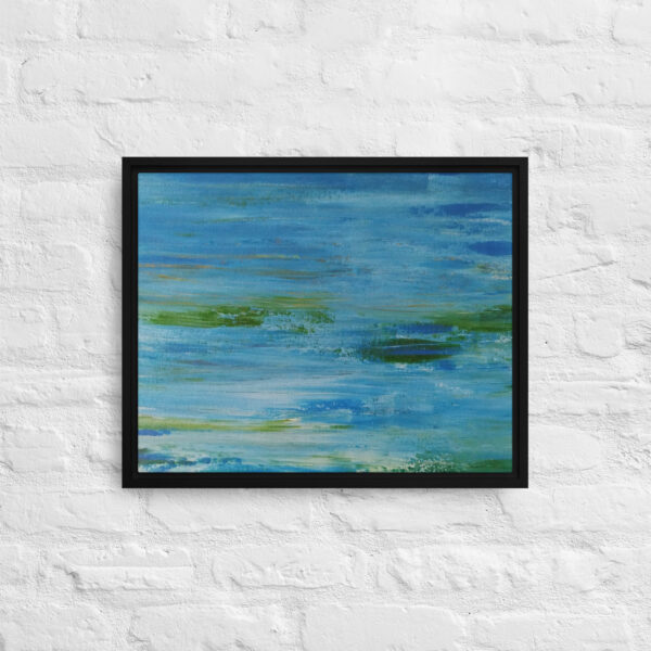 "The River" Abstract Print in Framed Canvas - Image 4