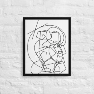 "Happiness" Print in Framed Canvas