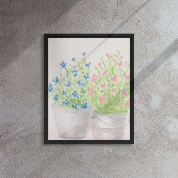 "Friday" Watercolor Print in Framed Canvas - Image 4