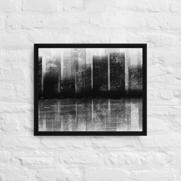 "City Life" Print in Framed Canvas