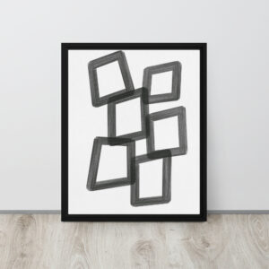 "Building" Print in Framed Canvas