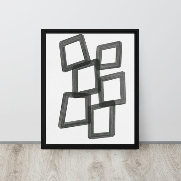 "Building" Print in Framed Canvas