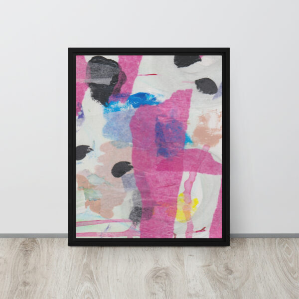 "Imagination" Multi-Media Abstract Print in Framed Canvas - Image 4