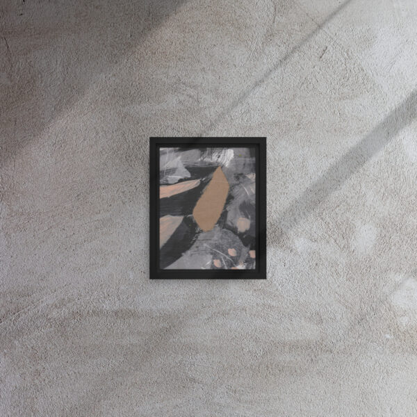 "You Don't Say" Multi-Media Abstract Print in Framed Canvas - Image 2