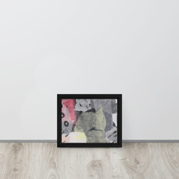"Soar to New Heights" Multi-Media Abstract Print in Framed Canvas - Image 2