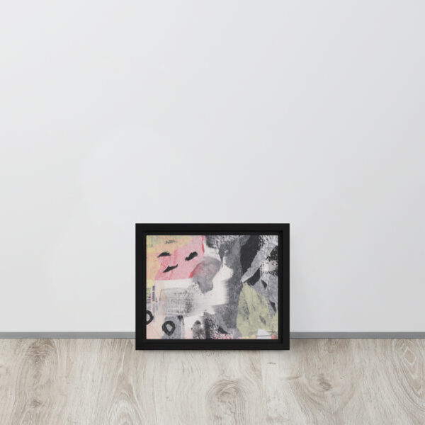 "High Above All Else" Multi-Media Abstract Print in Framed Canvas - Image 2
