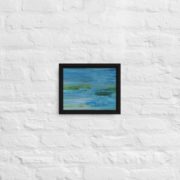 "The River" Abstract Print in Framed Canvas - Image 2