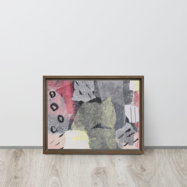 "Soar to New Heights" Multi-Media Abstract Print in Framed Canvas - Image 5