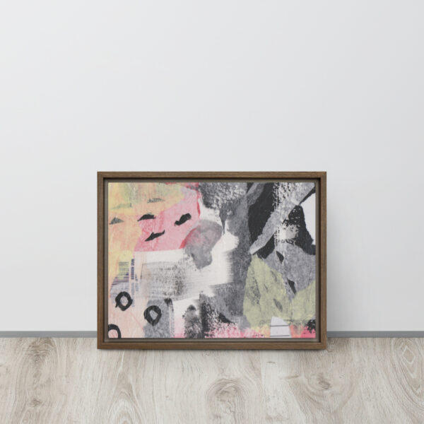 "High Above All Else" Multi-Media Abstract Print in Framed Canvas - Image 5