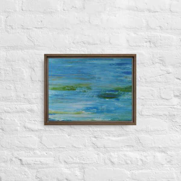 "The River" Abstract Print in Framed Canvas - Image 6
