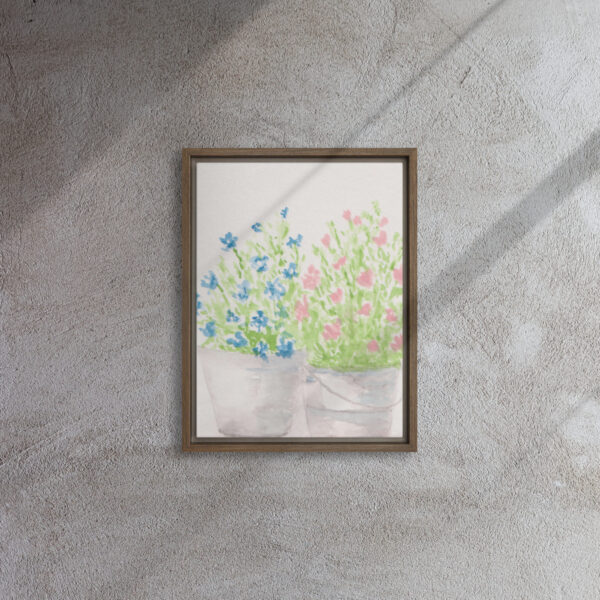"Friday" Watercolor Print in Framed Canvas - Image 6