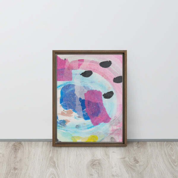 "Dreamland" Multi-Media Abstract Print in Framed Canvas - Image 6