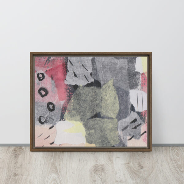 "Soar to New Heights" Multi-Media Abstract Print in Framed Canvas - Image 6