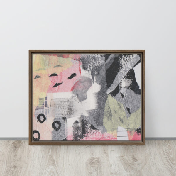 "High Above All Else" Multi-Media Abstract Print in Framed Canvas - Image 6