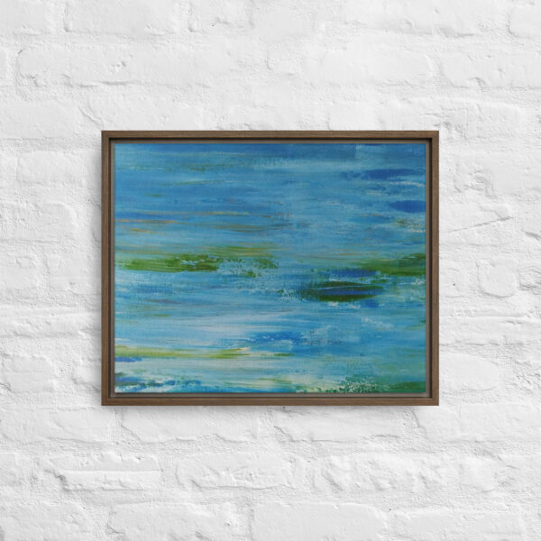 "The River" Abstract Print in Framed Canvas - Image 7