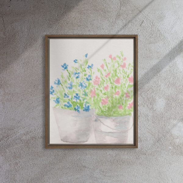 "Friday" Watercolor Print in Framed Canvas - Image 7