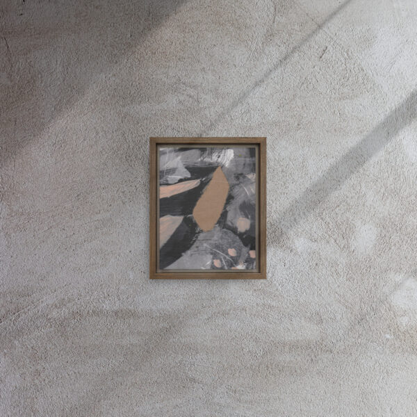 "You Don't Say" Multi-Media Abstract Print in Framed Canvas - Image 4