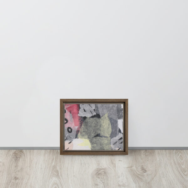 "Soar to New Heights" Multi-Media Abstract Print in Framed Canvas - Image 4
