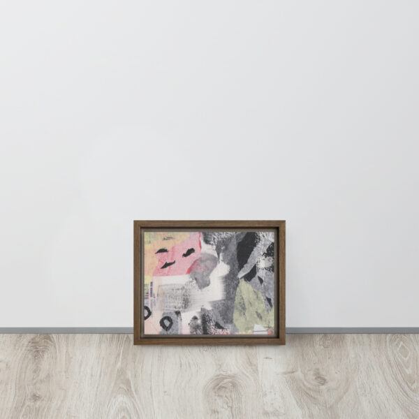 "High Above All Else" Multi-Media Abstract Print in Framed Canvas - Image 4