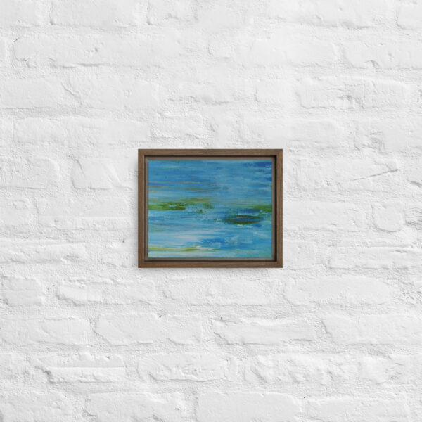 "The River" Abstract Print in Framed Canvas - Image 5