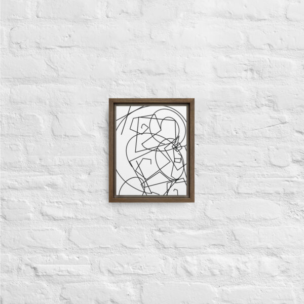 "Happiness" Print in Framed Canvas - Image 4