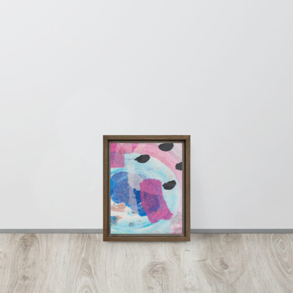 "Dreamland" Multi-Media Abstract Print in Framed Canvas - Image 5