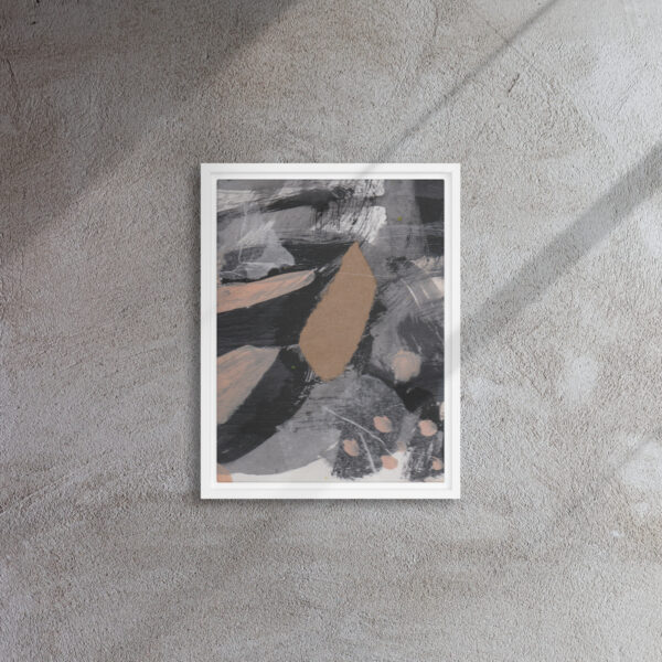 "You Don't Say" Multi-Media Abstract Print in Framed Canvas - Image 8
