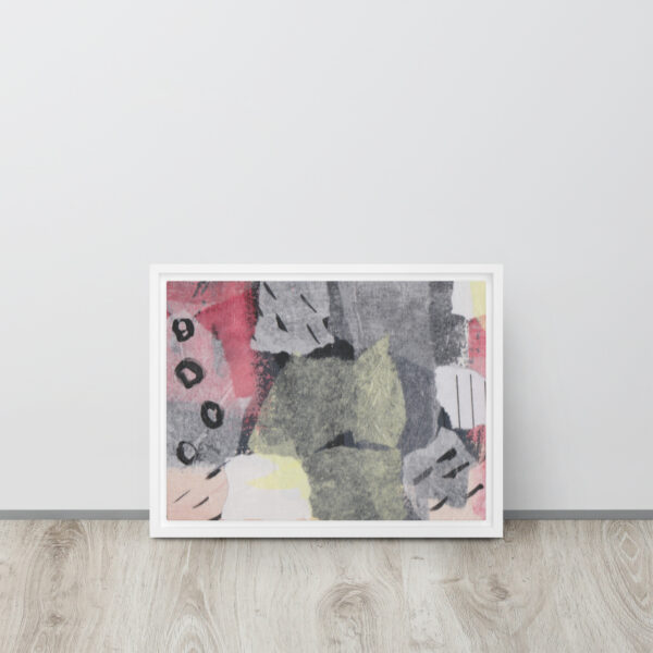 "Soar to New Heights" Multi-Media Abstract Print in Framed Canvas - Image 8