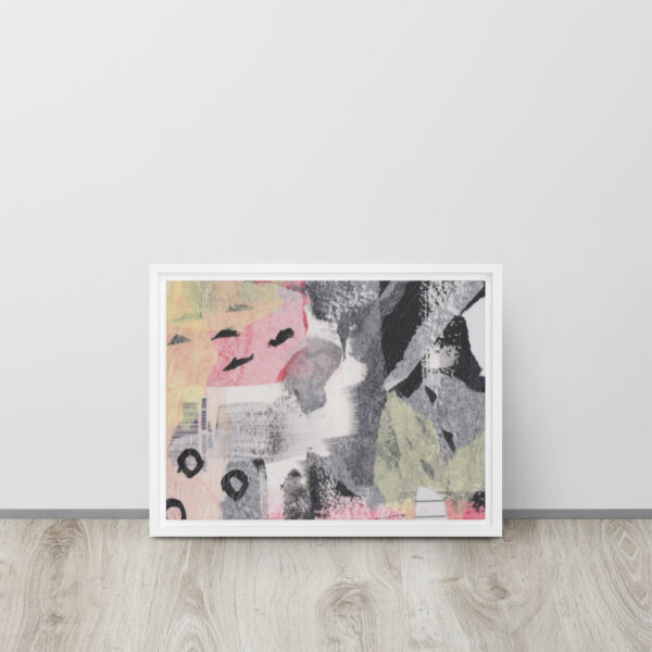 "High Above All Else" Multi-Media Abstract Print in Framed Canvas - Image 8