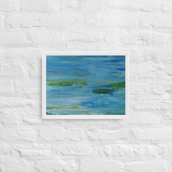 "The River" Abstract Print in Framed Canvas - Image 9