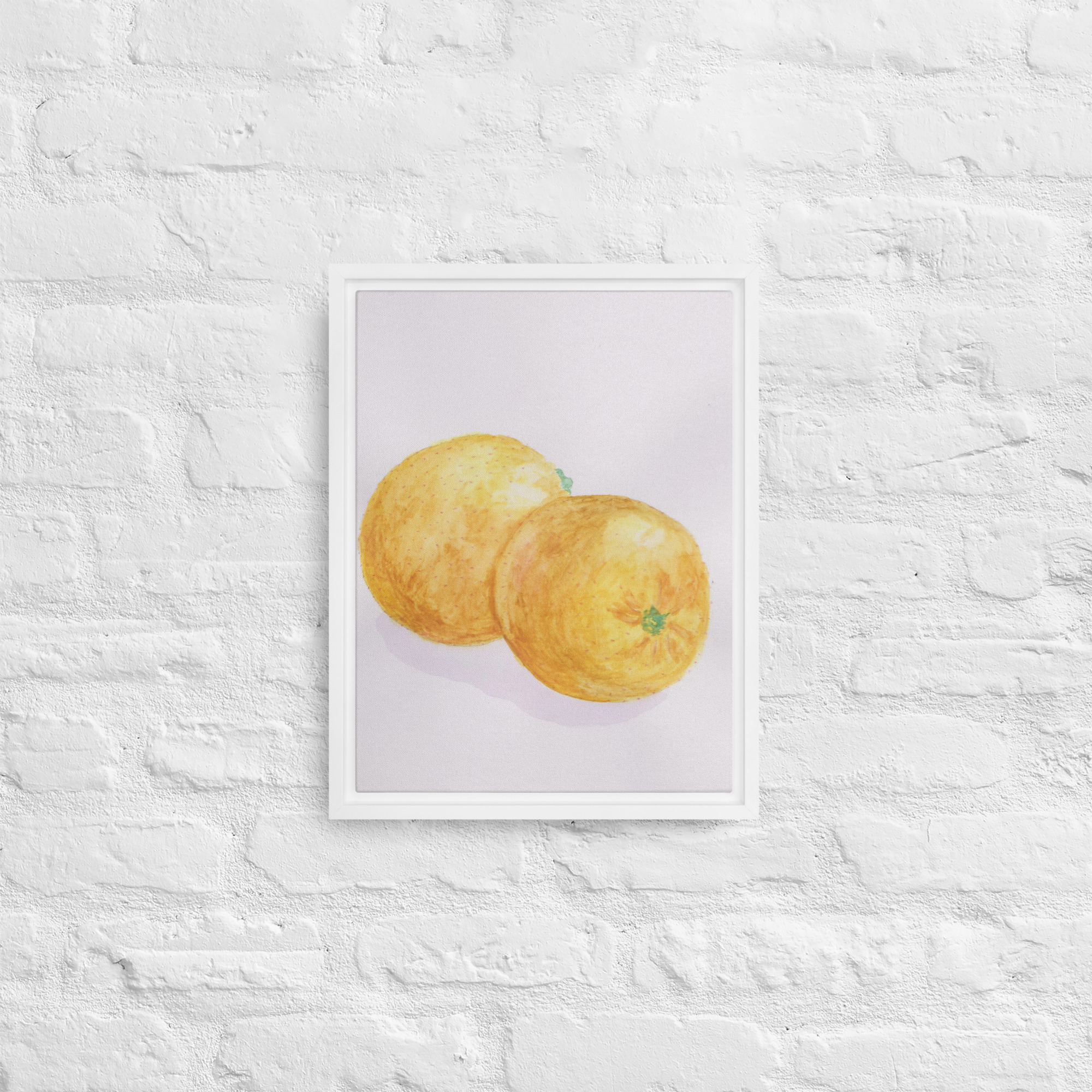 "Oranges" Watercolor Print in Framed Canvas - Image 9