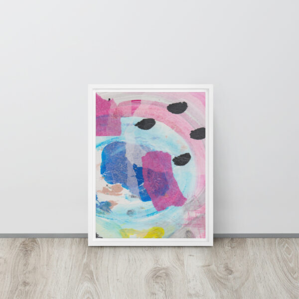 "Dreamland" Multi-Media Abstract Print in Framed Canvas - Image 9