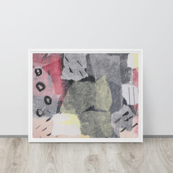 "Soar to New Heights" Multi-Media Abstract Print in Framed Canvas - Image 9
