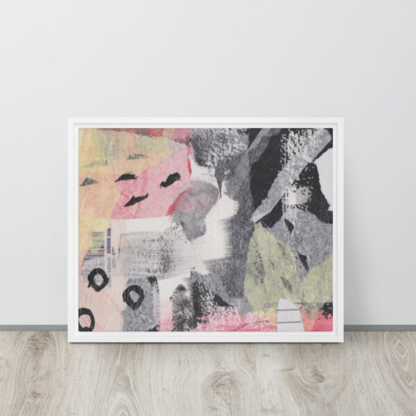 "High Above All Else" Multi-Media Abstract Print in Framed Canvas - Image 9