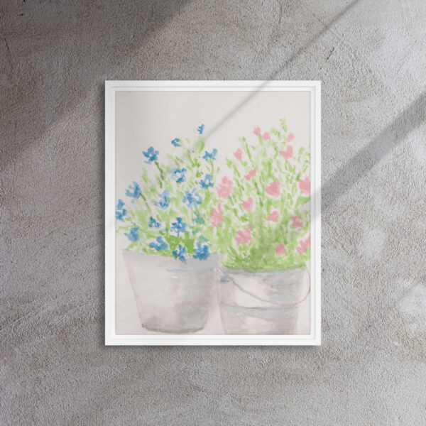 "Friday" Watercolor Print in Framed Canvas - Image 9