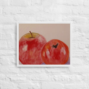 "Apples" Print in Framed Canvas