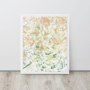 "Floral Orchestra" Print in Framed Canvas