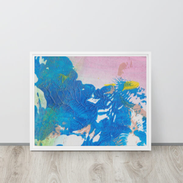 "The Mountains" Print in Framed Canvas