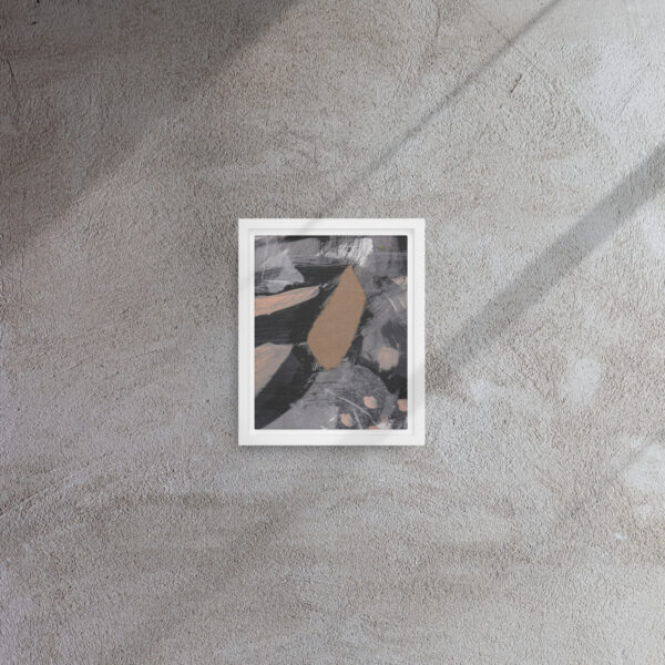 "You Don't Say" Multi-Media Abstract Print in Framed Canvas - Image 7