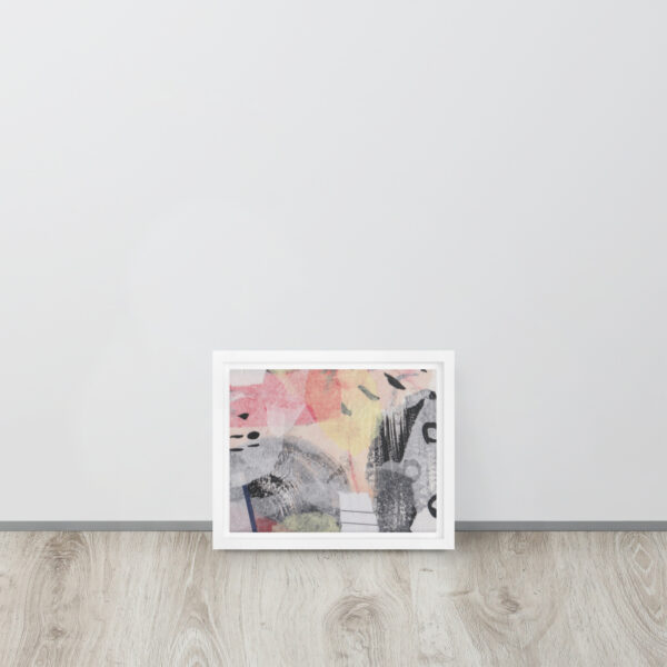 "Looking Down" Multi-Media Abstract Print in Framed Canvas - Image 7