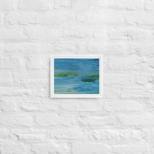 "The River" Abstract Print in Framed Canvas - Image 8